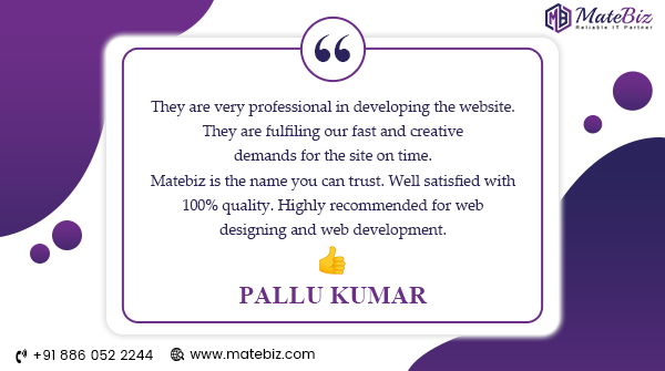 matebiz's tweet photo. Have a look at what our client says!!
.
.
.
@matebiz #ClientTestimonials #ClientReview #Review #ClientResponse #Response #ClientSatisfcation #Testimonials #WebDesigning #WebDevelopment #HighQualityService #Proffesional https://t.co/xzUVtTjik1