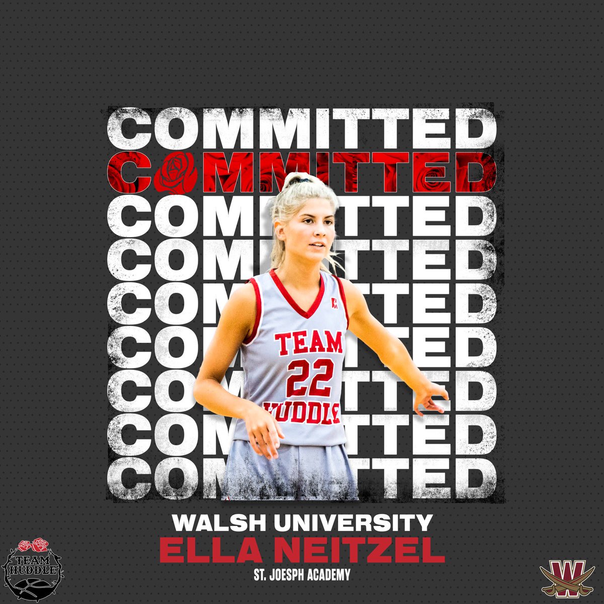 Congrats to <a href="/ellaneitz/">ELLA</a> (<a href="/SJA_hoops/">SJA Basketball</a>) on her recent commitment to <a href="/WalshCavsWBB/">Walsh University WBB</a>! 🌹🌹🌹