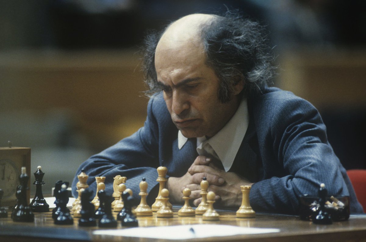 Mikhail Tal during the 50th USSR Chess Championship in April 1983. 