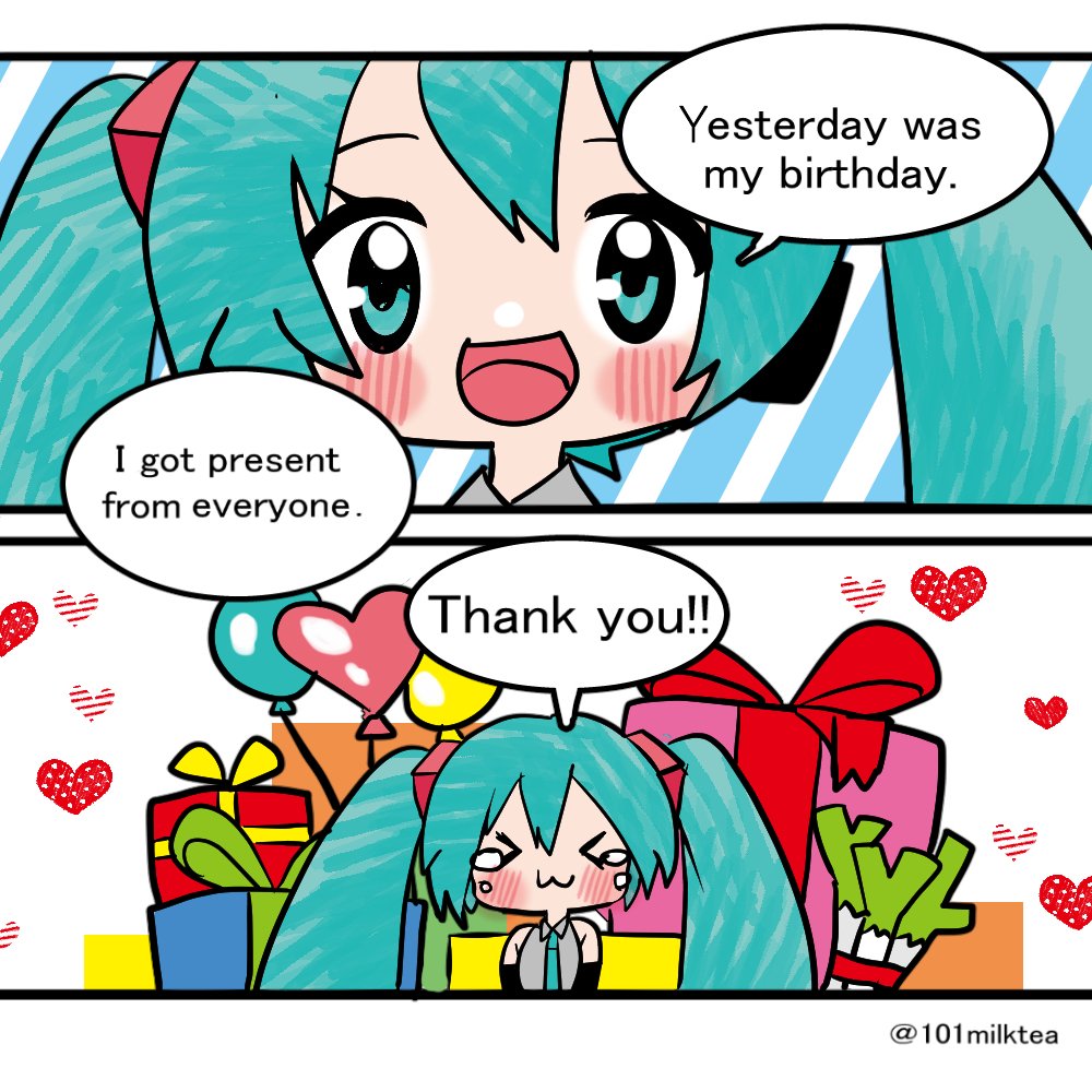 #SmallMikuDays 

I'm sorry I couldn't draw on Miku's birthday😭 