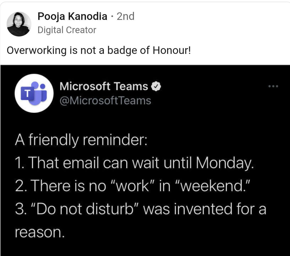 Just a reminder
#Working #Priorities