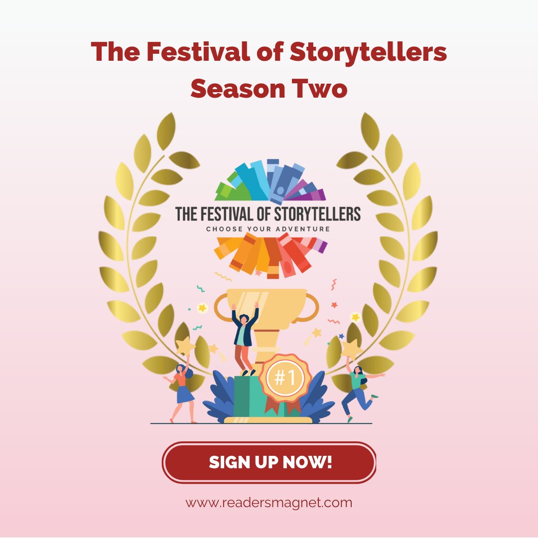 readersmagnet's tweet photo. The Festival of Storytellers Season Two will be held virtually on the TFOS Website, https://t.co/XEouPLX7YL from November 8 to 21, 2021! 🤩
Mark your calendars and sign up today! ✍️
#readersmagnet #readersmagnetpublishing #thefestivalofstorytellers #TFOS #TFOS2021 https://t.co/feOxV22hP4