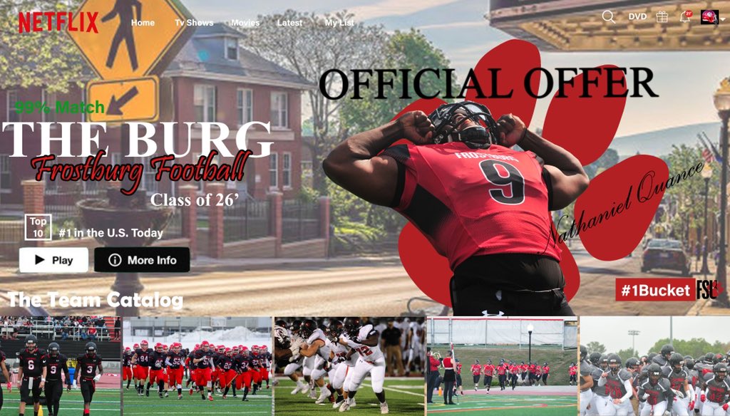 NateCue_17's tweet photo. Excited to have received a scholarship offer from @FrostburgFBALL! A HUGE thank you to @frostburgfitz, @CoachFahey54 &amp; @Leverage_Angles for your faith in my athletic and academic abilities! GO BOBCATS! https://t.co/b8pGKjjzkB