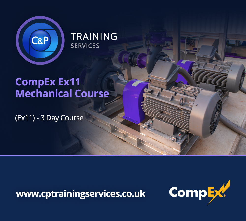 cpengineering's tweet image. CompEx Ex11 Mechanical Hazardous Area Course

C&amp;amp;P Training Services is running the next Ex11 Mechanical CompEx (3 Day) course on the following dates for 2021.

20th – 22nd September 2021
18th – 20th October 2021

Book now to secure your place! bit.ly/3jzlAeU