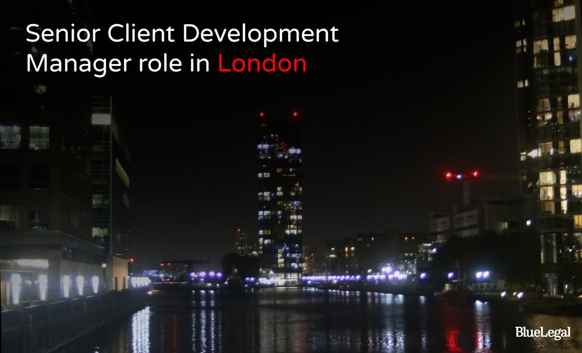 bluelegalrec's tweet photo. A leading national law firm is looking for a Senior Client Development Manager to join their London office. 

Please call the office on: 0207 118 3003 or visit the website on
https://t.co/eVcBeNGcR3

#recruitment #marketing #clientdevelopmentmanager https://t.co/Es226HbASW