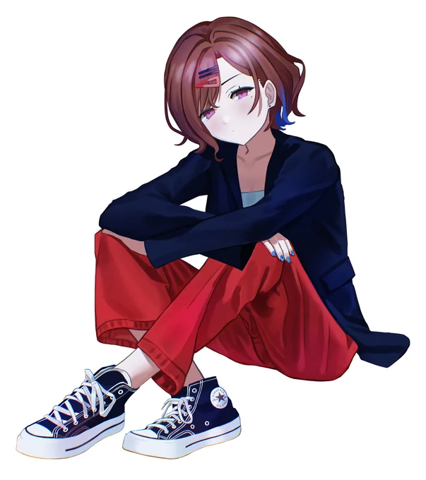 再掲、樋口。
靴とか描きたかったのでしょう……。

#シャニマス
#樋口円香 
