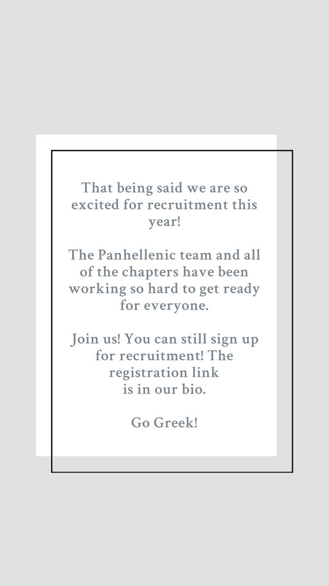 ODUPHC's tweet image. Safety is our number one priority! We are committed to creating a fun recruitment process while still understanding the times we live in. That being said, registration is still open for Panhellenic sorority recruitment! Check the link in our bio for more information! Go Greek 🤩
