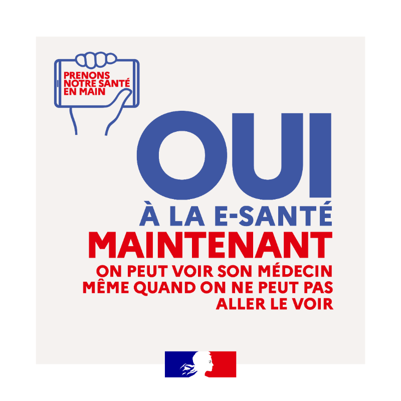 Sante_Gouv's tweet photo. #OuiALaEsante | Et si le numérique devenait le meilleur allié de notre santé ? 
✅ Chaque jour, la #esanté montre à quel point elle est essentielle à notre système de soins.
Pour en savoir plus ⤵️