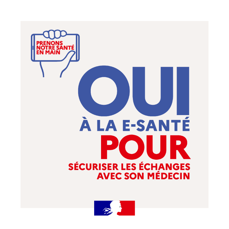Sante_Gouv's tweet photo. #OuiALaEsante | Et si le numérique devenait le meilleur allié de notre santé ? 
✅ Chaque jour, la #esanté montre à quel point elle est essentielle à notre système de soins.
Pour en savoir plus ⤵️
