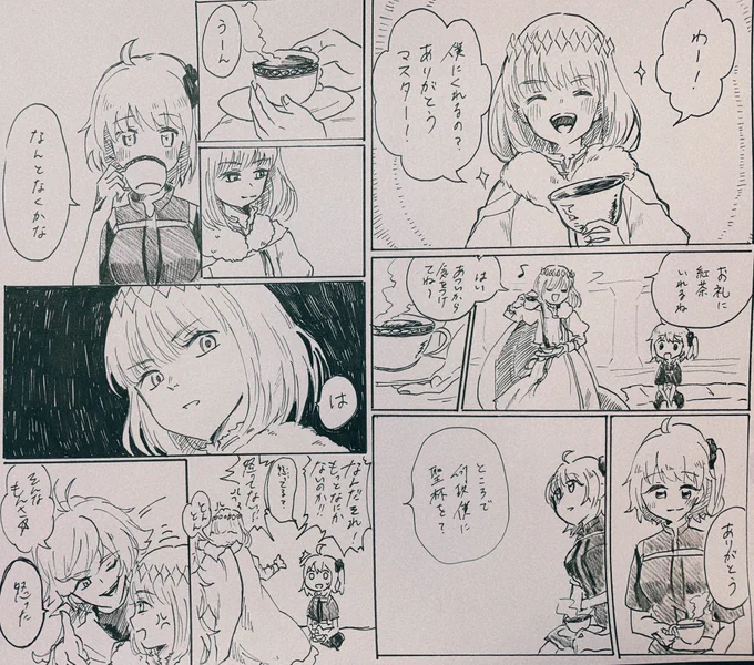 #FGO オベロンに聖杯あげた記念の落書き漫画 