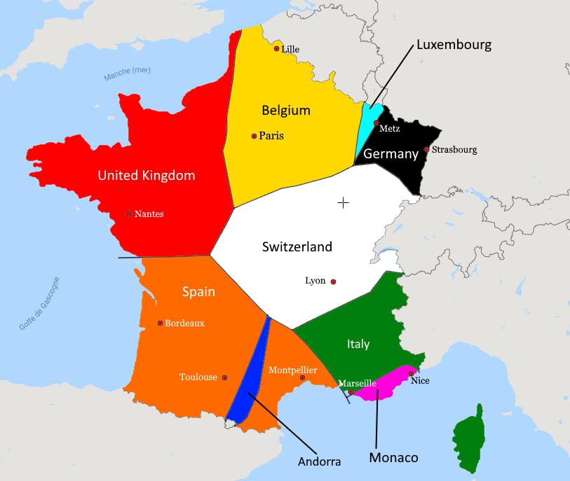 JulesGrandin's tweet photo. Quel est le pays le plus proche de vous lorsque vous êtes en France métropolitaine ? https://t.co/lXPBKYGqOW