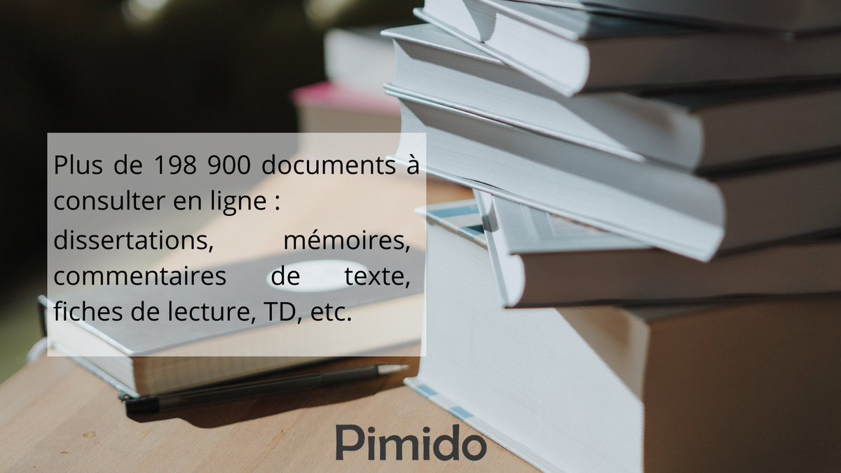 Docs_school's tweet image. Tout document, rédigé par un étudiant ou un professionnel, peut être mis à la disposition d'autres étudiants/professionnels
#pimido #dissertations #mémoires #bonplan