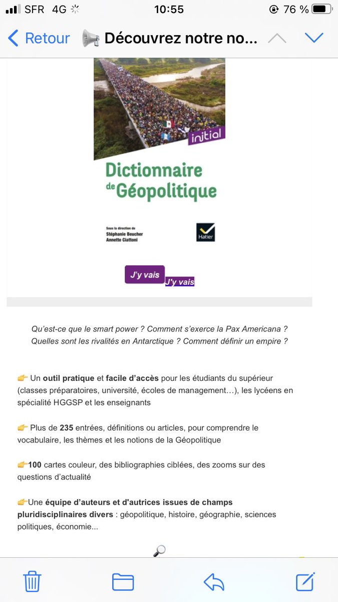 stbeucher's tweet photo. Si vous n’avez pas d’idée pour vos cadeaux de rentrée😉 seulement 14,90 euros! ⁦@EditionsHatier⁩ #géopolitique https://t.co/zbdjTMGYDE