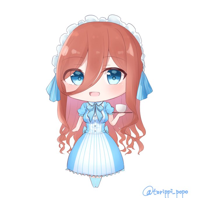 トリ🕊️イラスト・漫画練習したい人さんがTwitterに投稿した中野三玖(五等分の花嫁)のイラスト。