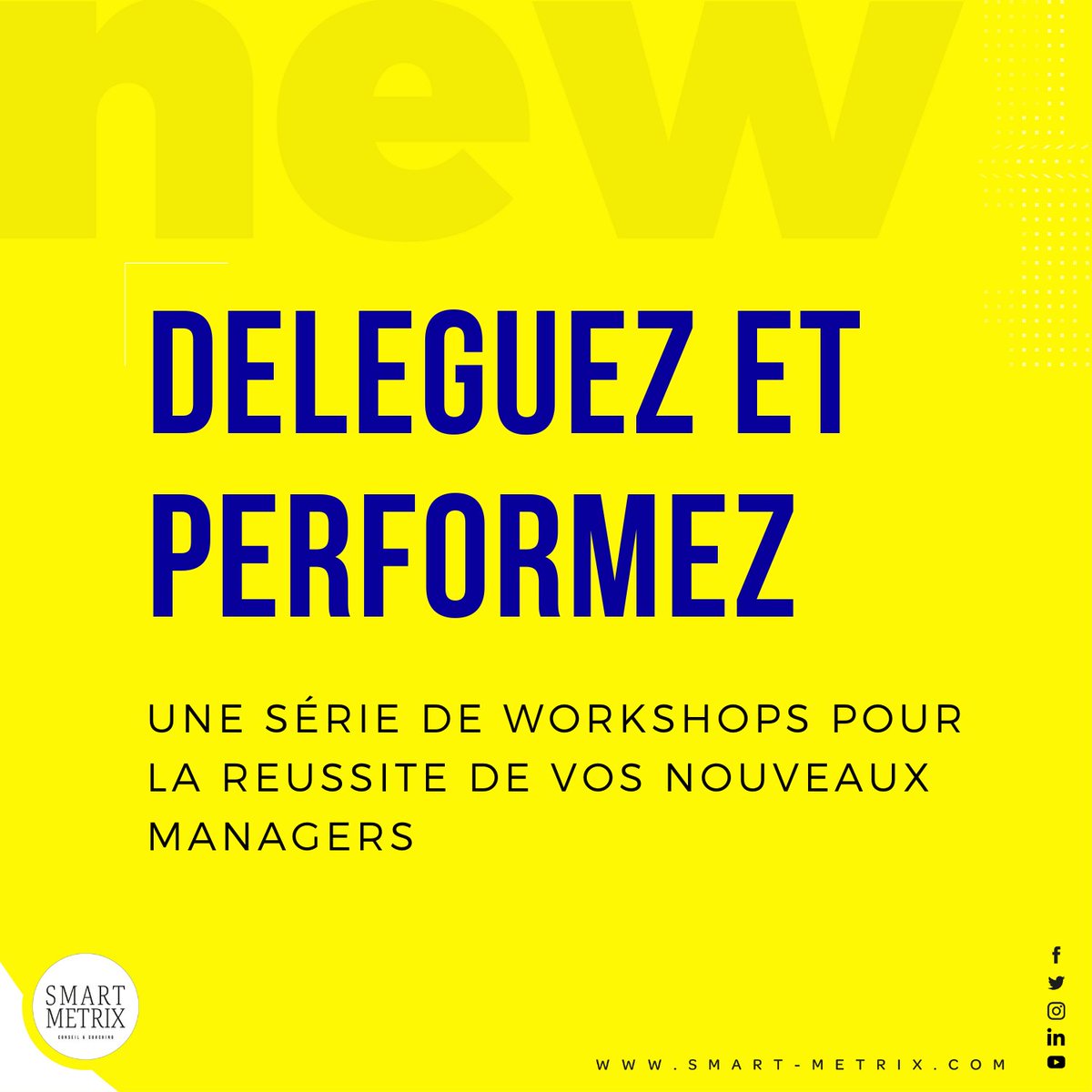 SMART_METRIX_'s tweet photo. #SMARTMANAGER
📌 Déléguer vous transforme de #manager en #leader
Cela s'apprend. Nous partageons des méthodes et outils dans notre #workshop
🚀 DELEGUEZ ET PERFORMEZ !
✅Vous inscrire à ce workshop : info@smart-metrix.com
#délégation #productivity #africa #online #coaching https://t.co/UgJpXGXi5k