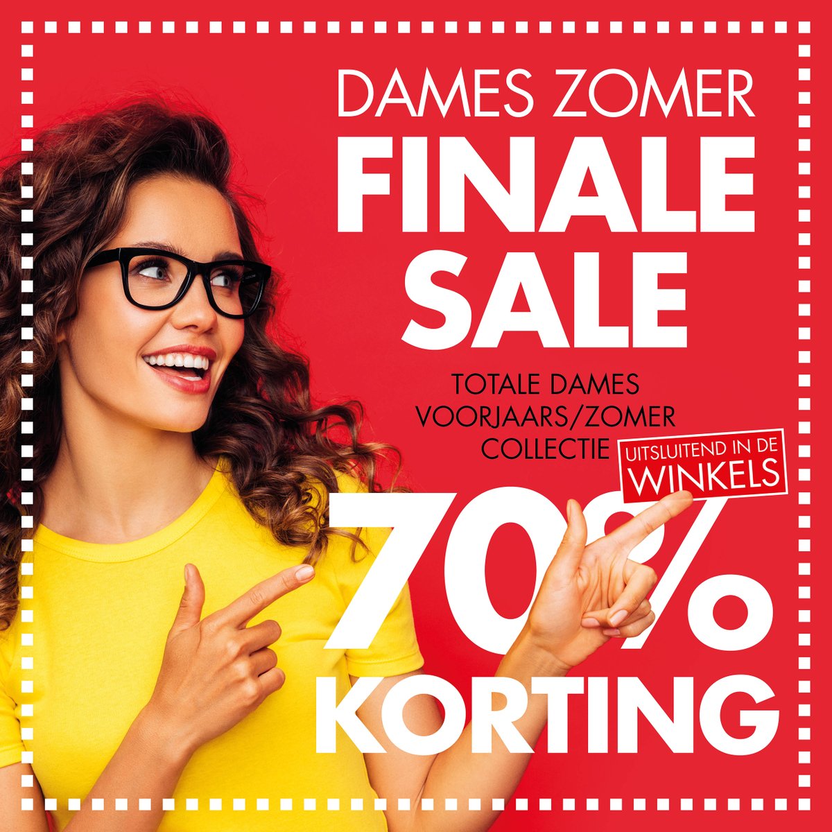 Op totale dames voorjaars- en zomercollectie ontvang je vanaf vandaag in onze winkels maar liefst 70% korting! Kom snel langs in ModeMall Wilp of CityStore Den Bosch, kijk lekker rond en sla je slag! pietzoomers.com