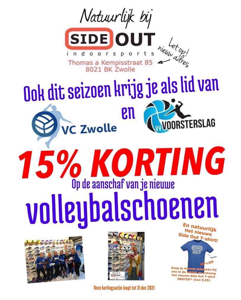 Scoor nu 15% korting op je nieuwe volleybalschoenen!! #voorsterslag
