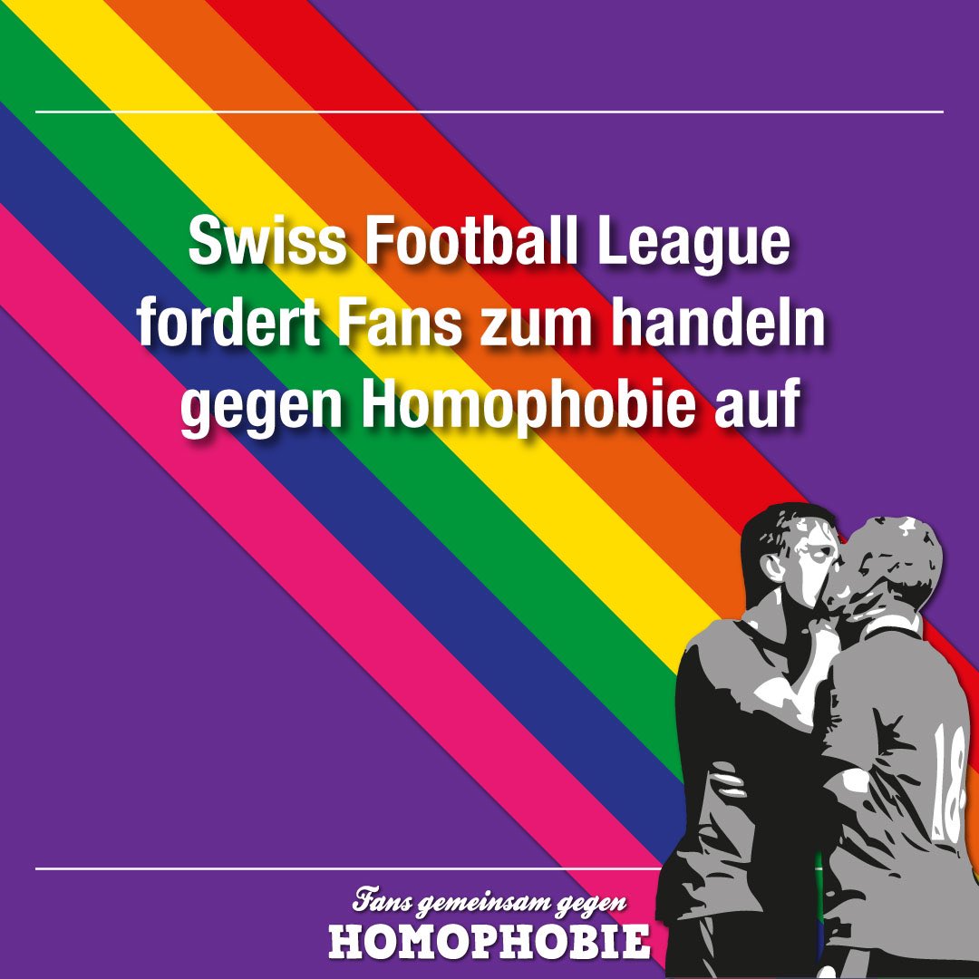 FggH_ch's tweet photo. SFL fordert Fans zum handeln gegen Homophobie auf

@News_SFL 🗣 „Fans sollen ihr eigenes Verhalten reflektieren und sich hinterfragen, was sie gegen rassistische, homophobe und gewaltverherrlichende Äusserungen und Handlungen unternehmen können.“

#NoToRacism #NoToHomophobia https://t.co/Gk4Pfe8ptU