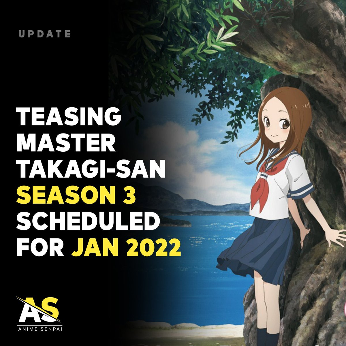 Teasing Master Takagi-san Season 3 Premieres January 2022, Movie Due the  Same Year