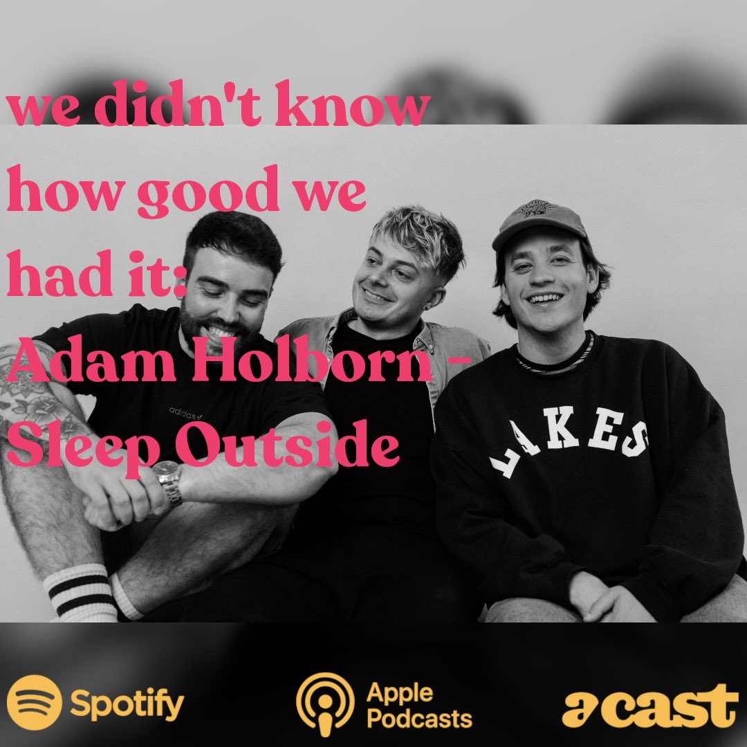 HowGoodWeHadIt's tweet photo. And the week before last I chatted with Adam from brand new emo/math trio @sleepoutsidecc!

https://t.co/QFyG8n0uZf https://t.co/585xIYKluX