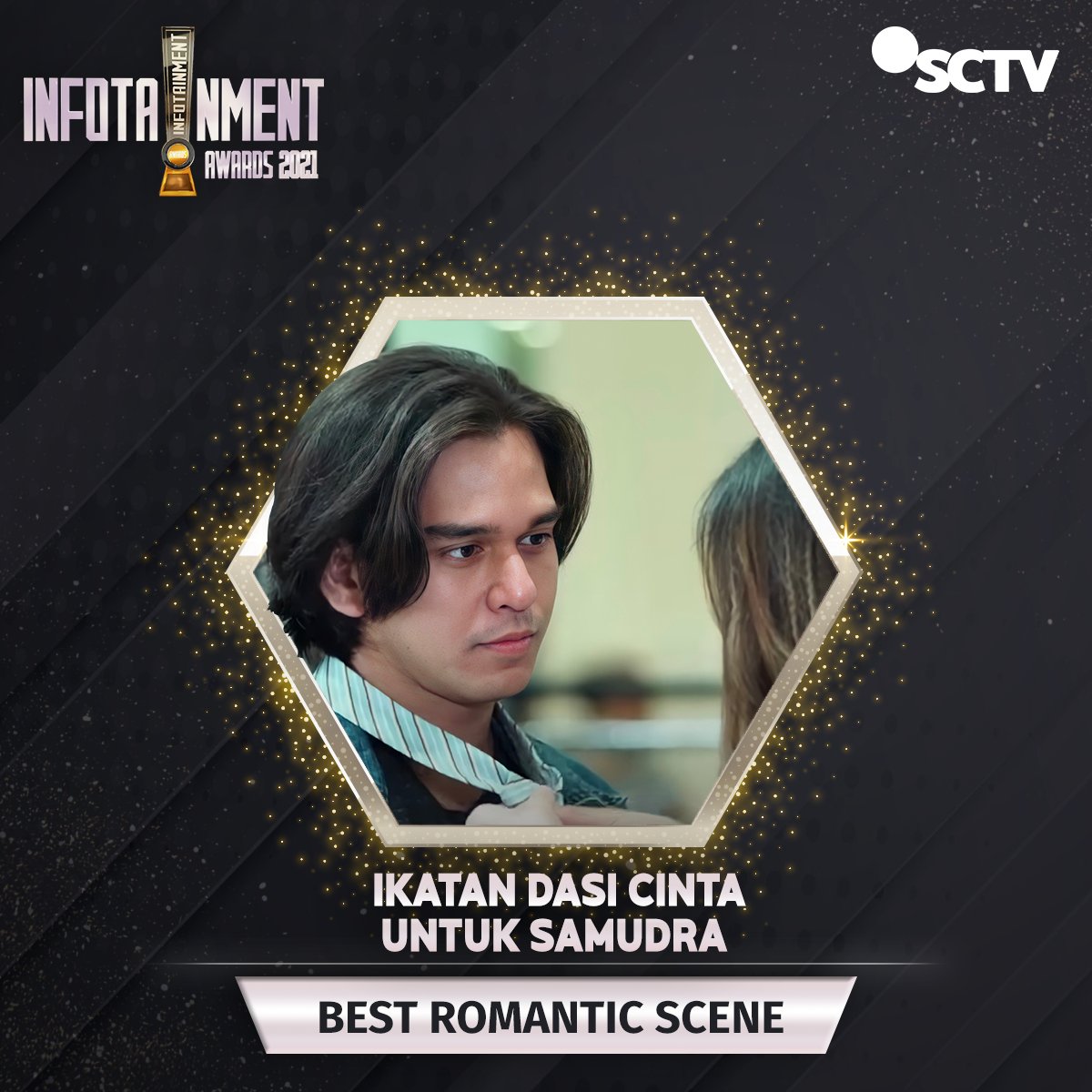 Dukung “Ikatan Dasi Cinta untuk Samudra” untuk memenangkan Kategori BEST ROMANTIC SCENE di Twitter dengan cara like tweet ini!

#VoteIA2021 #IAD #InfotainmentAwards2021 #SCTVSpesial #IA2021SamudraCinta
