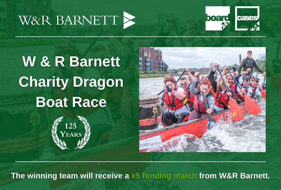 We are fundraising for <a href="/GOSHCharity/">Great Ormond Street Hospital Charity</a> in a dragon boat race in Belfast <a href="/LaganSports/">Bryson LaganSports</a> against 
<a href="/LogsonGroup/">Logson Group</a> 
<a href="/boxes_packaging/">Boxes and Packaging</a>
<a href="/CardboardBoxCo/">The Cardboard Box Co</a>
<a href="/BoxshopLtd/">Boxshop Ltd</a>
within the W &amp; R Barnett group. 

Please support us with a donation if you can, click the link below!
board24.co.uk/w-r-barnett-ch…