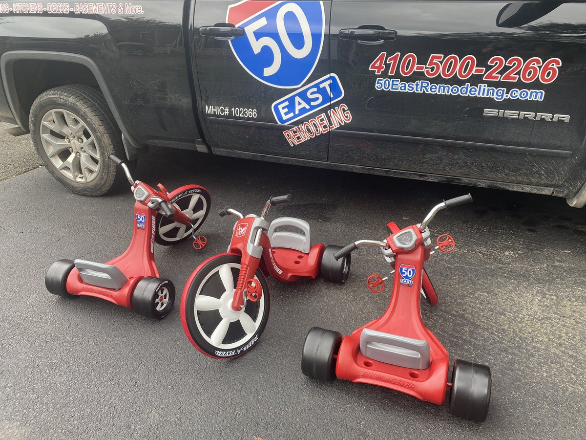 New Fleet of 50 East Remodeling vehicles ready for delivery at Algonkian Elementary! <a href="/ALG_LCPS/">Algonkian Elementary</a> @50eastremodeling