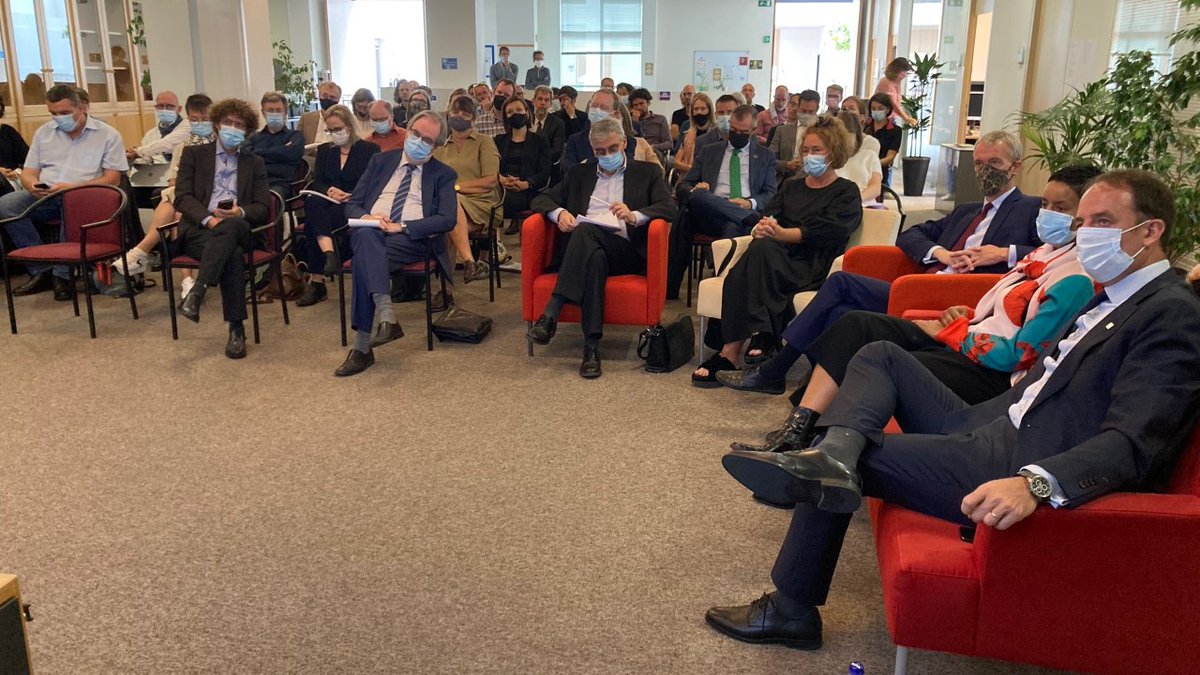 Honoured to welcome Minister of Development Cooperation <a href="/MeryameKitir/">Meryame Kitir</a>, INTPA Director-General <a href="/KoenDoens/">Koen Doens</a>, and <a href="/NEPAD_Agency/">AUDA-NEPAD</a> Director <a href="/SymerreGrey/">Symerre Grey-Johnson</a> today at Enabel to share views on international cooperation.
#TeamBelgium 🇧🇪 &amp; #TeamEurope 🇪🇺 are happening now!
#EnablingChange