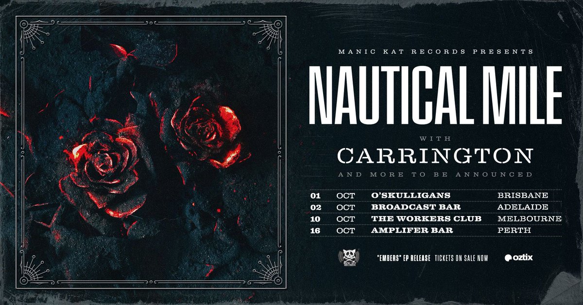 It’s been a hot minute since we were last on the road but we’re absolutely stoked to be heading out on tour in support of our next record Embers this October! 

Tickets on sale now! 
ntcl.tourlink.to/EmbersTOUR

 #newmusic
