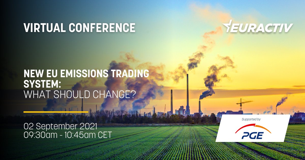 TOMORROW | New EU #Emissions #Trading #System: what should change?

Join this debate to discuss how the EU's Emissions Trading System should evolve. What should/should not be changed in the Commission's new proposal?

Register here: eurac.tv/9Tw-