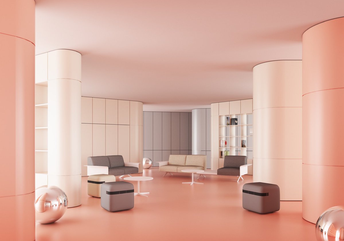 HoaStudio's tweet photo. The “Plug and Work” concept is a reinterpretation of “open space” offices. This new concept seeks to achieve total freedom when it comes to configuration of the workspace.

#viccarbe3dawards #HOA #hoastudio #architecture #design #work #project https://t.co/v7pZ0lC9AQ