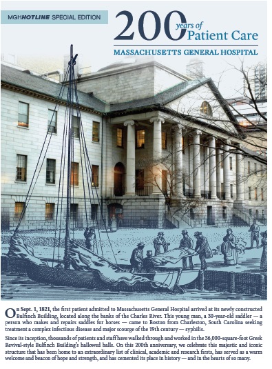 MassGeneralNews's tweet photo. 200 years ago today #MGH admitted its first patient—a 33yr old horse saddler with syphilis—   to the #Bulfinch Building. Today we celebrate this iconic structure that has been home to clinical, academic &amp; research firsts. #Bulfinch200 https://t.co/PsMJFq4YSe