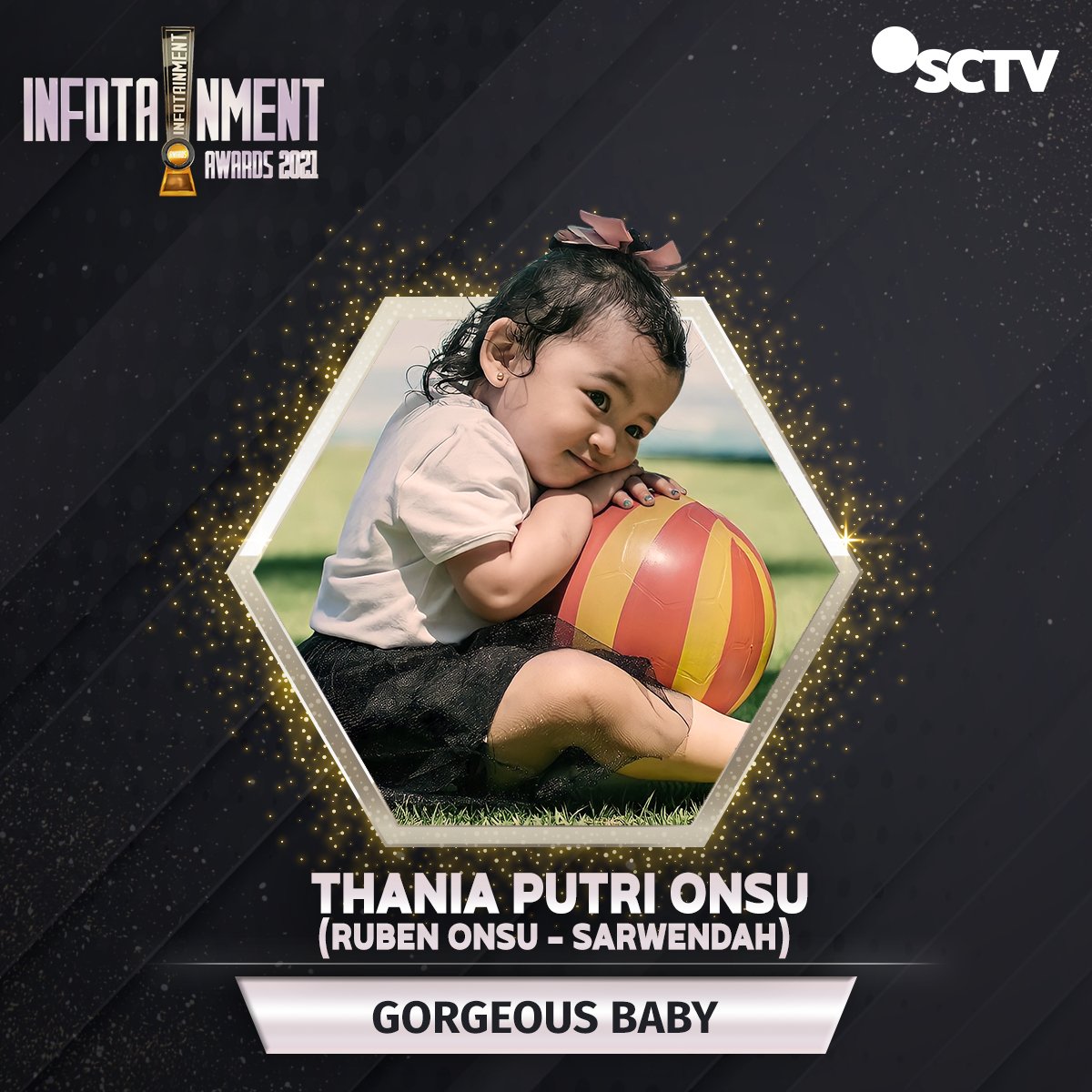 Dukung Thania Putri Onsu (Ruben Onsu - Sarwendah) untuk memenangkan Kategori GORGEOUS BABY di Twitter dengan cara like tweet ini!

#VoteIA2021 #IAG #InfotainmentAwards2021 #SCTVSpesial #IA2021Thania