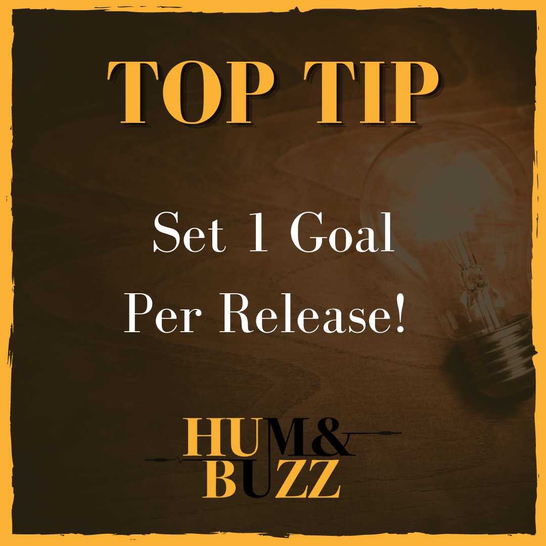 HumandBuzzUK's tweet image. Know what you want to achieve with your release. Remember this goal when you plan out your release strategy.
