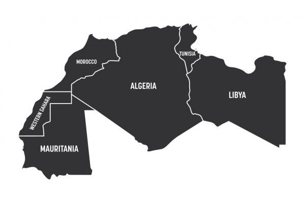 Магриба страны входящие. Страны Союза арабского Магриба на карте. Союз арабского Магриба на карте Африки. Союз арабского Магриба страны. Магриб на карте.