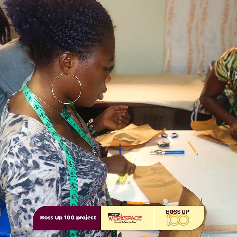 DuapaWerkspace's tweet photo. Instead of freaking out about your constraints and challenges, embrace them. Let them guide you.
-unknown
----------
The Boss Up 100 Project is a 6 months training programme that seeks to train young women in Fashion and dressmaking.
----------
#BossUp100Project
#BeYourOwnBoss https://t.co/YtmheYZ7D4