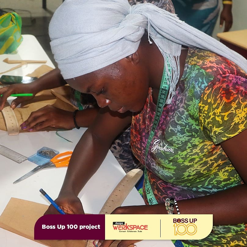 DuapaWerkspace's tweet photo. Instead of freaking out about your constraints and challenges, embrace them. Let them guide you.
-unknown
----------
The Boss Up 100 Project is a 6 months training programme that seeks to train young women in Fashion and dressmaking.
----------
#BossUp100Project
#BeYourOwnBoss https://t.co/YtmheYZ7D4