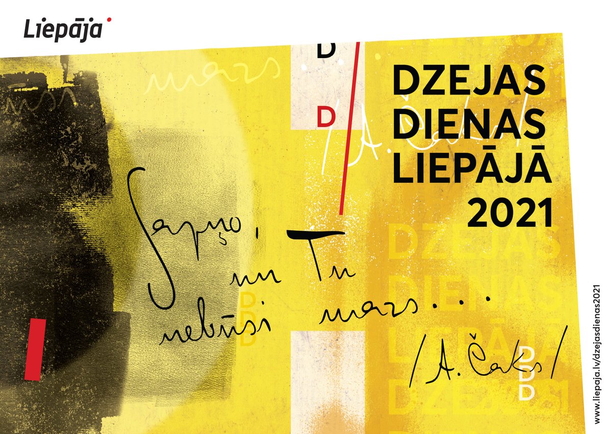 "Sapņo, un Tu nebūsi mazs..." /A. Čaks/
 liepaja.lv/dzejasdienas20…