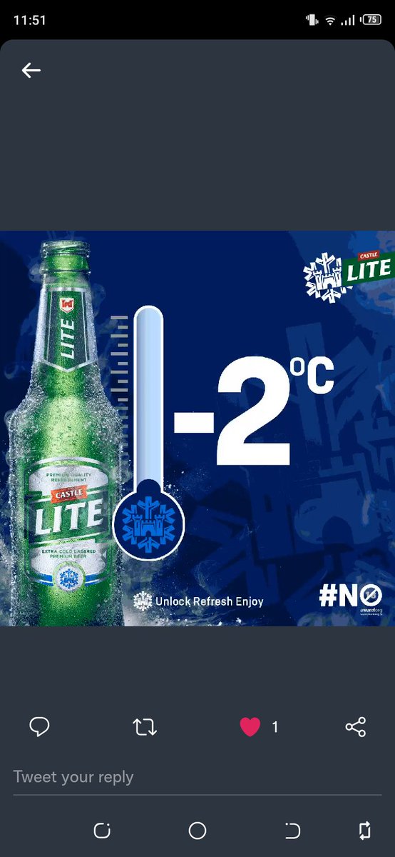 NiekerkNicolene's tweet photo. @castlelitesa #SpringDay
#CastleLight ๐ป๐บ https://t.co/YYkvHar3Wd