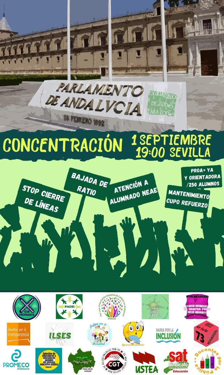 XPrimaria038's tweet photo. 💪🏻Te esperamos esta tarde en la lucha por la Escuela Pública y por nuestra Especialidad💪🏻 https://t.co/xLIqspi6O1