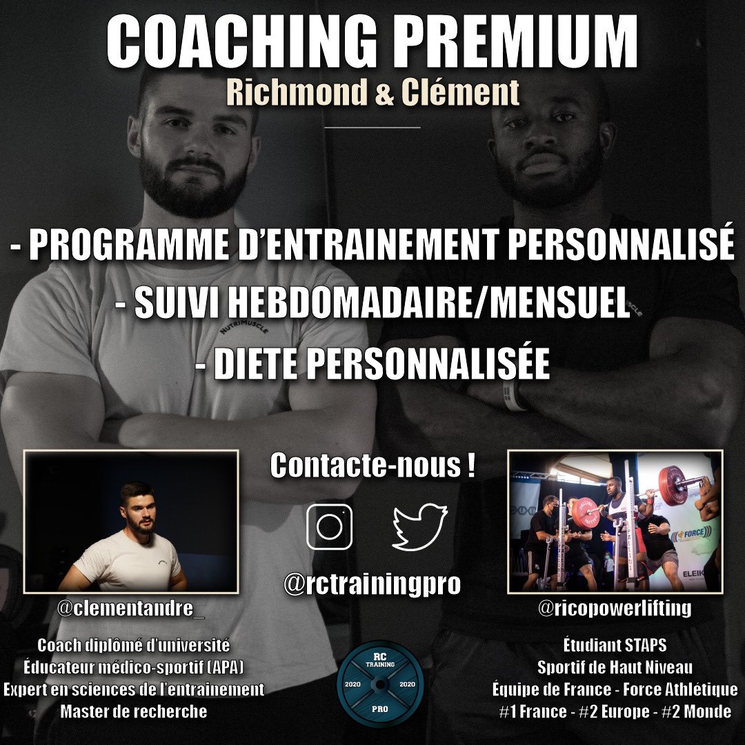 rctrainingpro's tweet image. C’est la rentrée ! Attaque ton année avec un programme d’entraînement efficace et bien structuré.