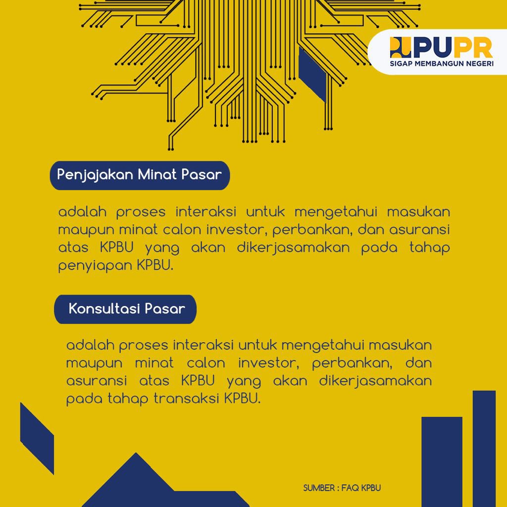pu_djpi's tweet photo. Hai #sahabat
Apa sih perbedaan konsultasi publik, penjajakan minat pasar, konsultasi pasar, dan konfirmasi minat pasar dalam KPBU?
Mari simak bareng - bareng ya #sahabat 👆🏻👆🏻👆🏻
#sigapmembangunnegeri
#KPBU https://t.co/WbiToeXvUP