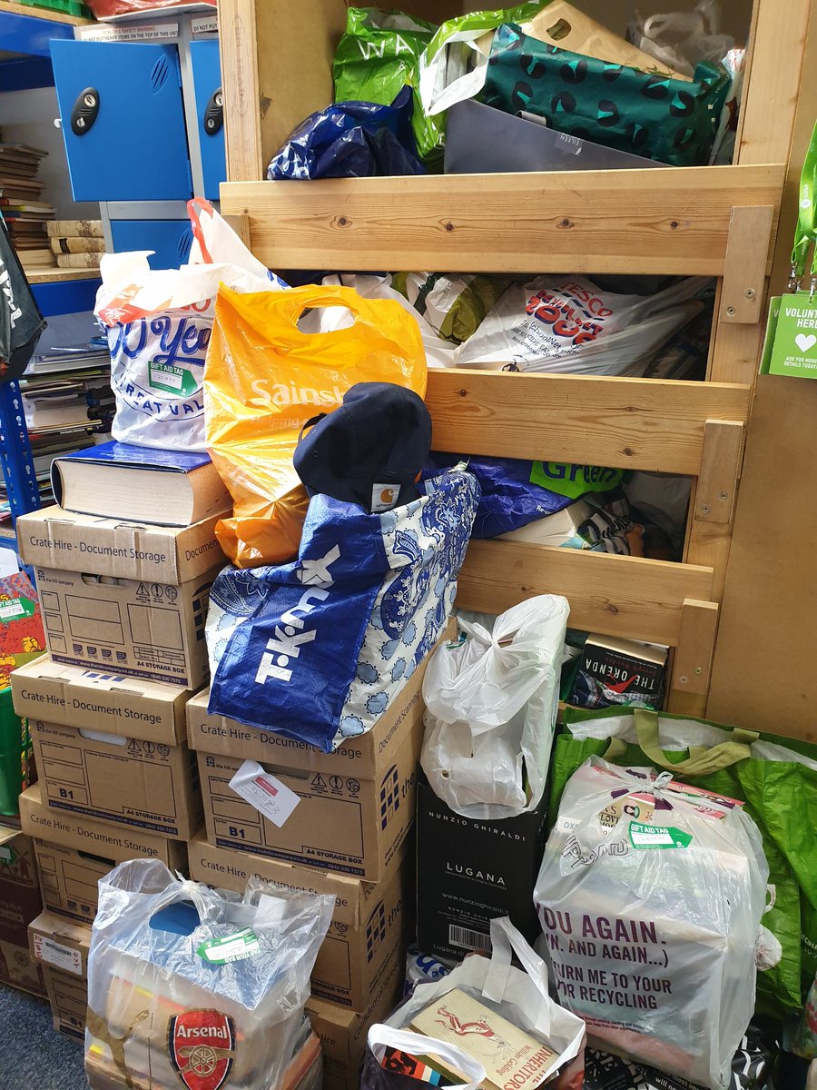 📚📚📚📚 We are temporarily full! We have had so many donations in the last week that we have run out of storage space! In a week's time we should  have space again , meanwhile drop us an email and we can redirect your donation to another Oxfam bookshop. Thank you 😊