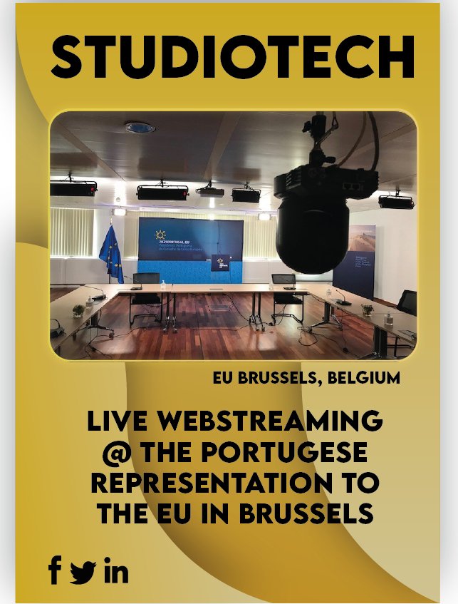 StudiotechBe's tweet photo. Live Webstreaming @ the Portugese representation to the EU in Brussels https://t.co/AzLuVIuAkj