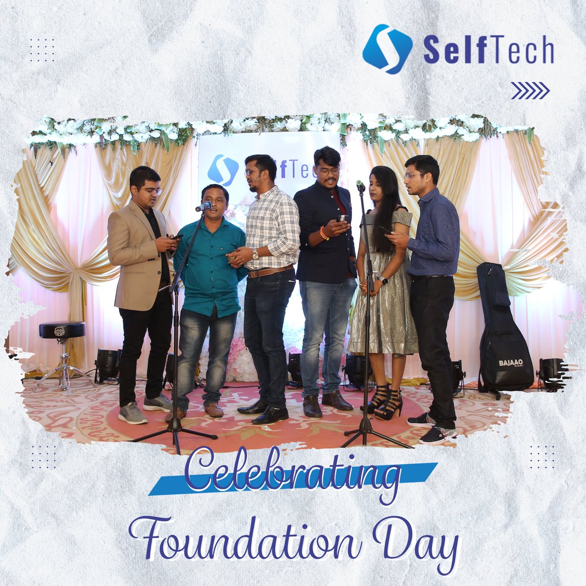 selftech_in's tweet photo. @selftech_in celebrated its Foundation Day. 
We all contributed best out of best for making our big day memorable. Our people showcased their talents with remarkable singing, dancing &amp; musical performances.
We had prize distribution for the live performances of our team members. https://t.co/6xDIvo1PRS