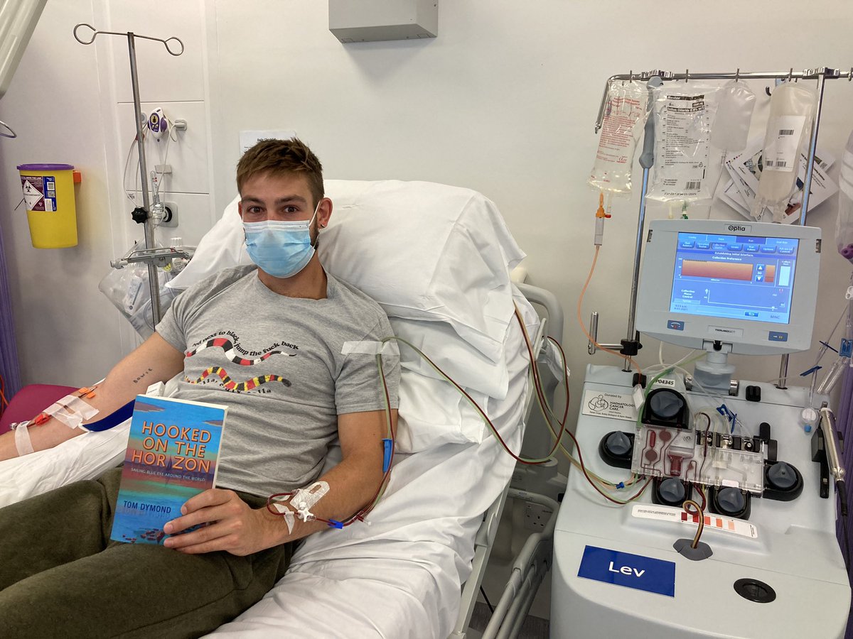 Donating  <a href="/AnthonyNolan/">Anthony Nolan</a> being very well looked after by <a href="/uclh/">UCLH</a>. Perfect chance to finish #hookedonthehorizon <a href="/tsdymondauthor/">Tom Dymond</a>
