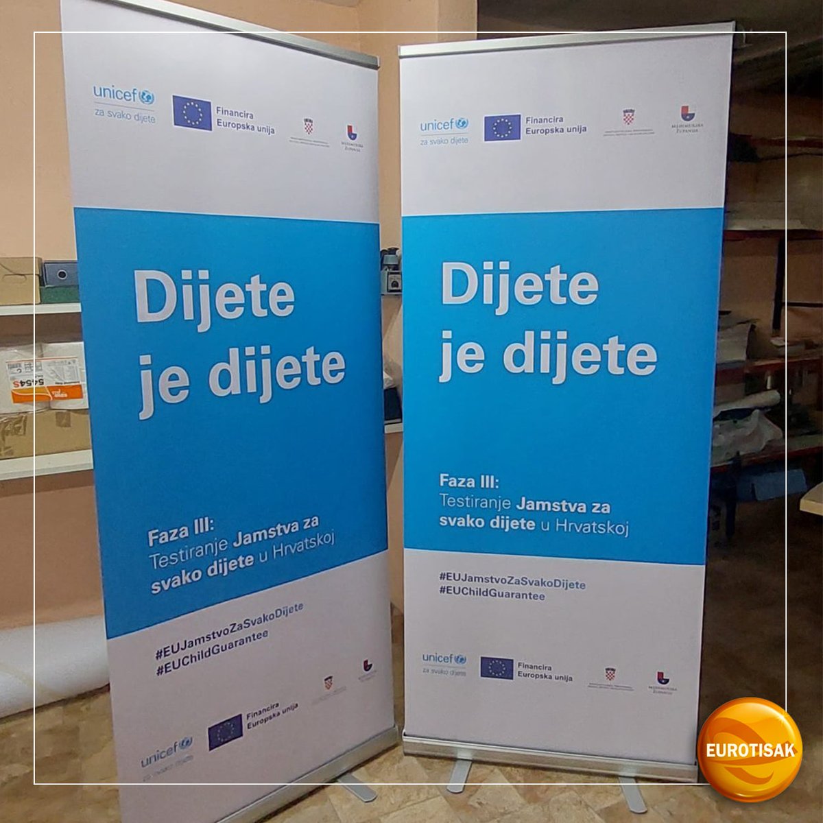 Eurotisak's tweet photo. Izrada roll up stalka za UNICEF Hrvatska🥰
#unicef #rollup #rollupstalak #samostojecistalak #promotivnistalak #tisaknarollup #printnarollup #tisak #print #zagreb #eurotisak #croatia #podrzimohrvatsko https://t.co/TWueOVw5X5
