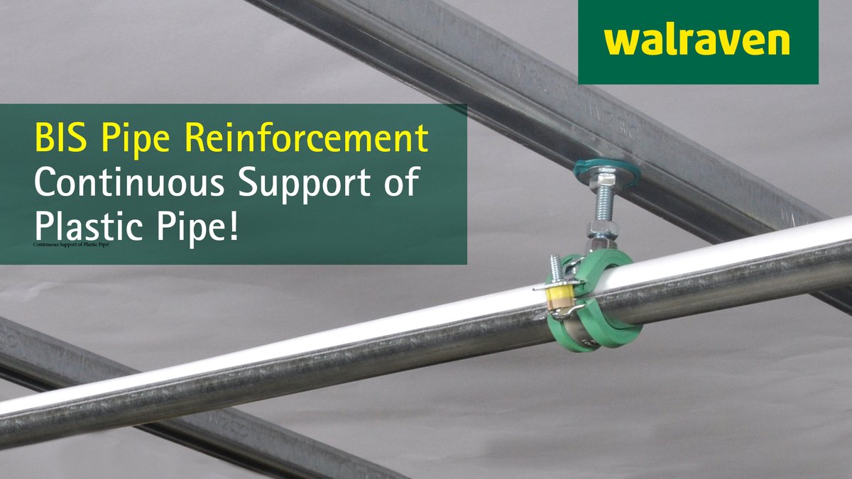 Walraven’s Pipe Reinforcement provides continuous support for plastic pipes, extends distance between supports and can obtain a Plenum Rating for PEX and PP pipe installations. Learn more about this useful product👉library.walraven.com/repository/rnd… #walraven #usa #pipesupport #plasticpipe