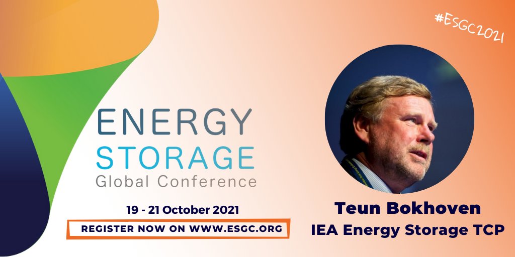 📢Focus on: TECHNOLOGY

Teun Bokhoven, Chair of the Executive Committee at <a href="/IEA/">International Energy Agency</a> Energy Storage Technology Collaboration Programme, will join #ESGC2021 to share insights on the future of #energystorage innovations.

Register now to hear more at 👉 esgc.org