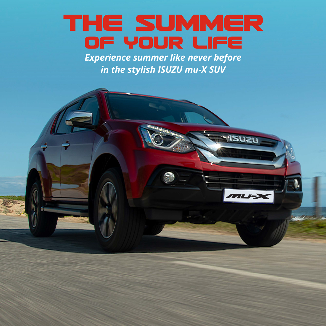 AutoworldZ's tweet image. Experience summer like never before with the stylish Isuzu mu-X! 

#AutoworldZW #Isuzu #muX #TheSummerOfYourLife
